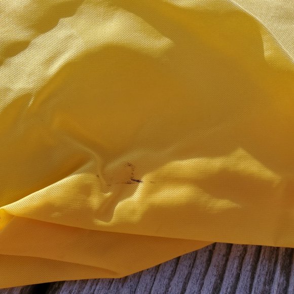 Harriton UNISEX Yellow Hooded Windbreaker with Kangaroo Pockets Small - Picture 6 of 6
